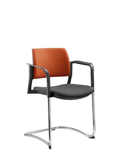 Кресло LD SEATING DREAM+ 104BL-Z, BR для посетителей, на полозьях