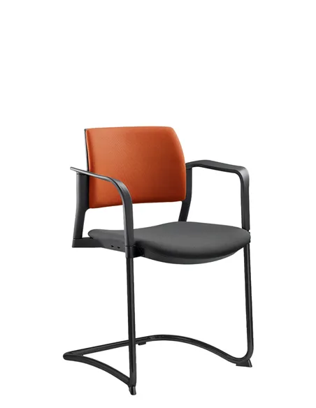 Кресло LD SEATING DREAM+ 104BL-Z, BR для посетителей, на полозьях
