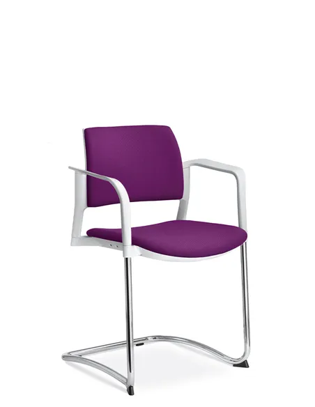 Кресло LD SEATING DREAM+ 104BL-Z, BR для посетителей, на полозьях