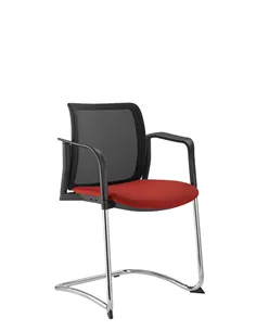 Крісло LD SEATING DREAM+ 512BL-Z, BR для відвідувачів , на полозах