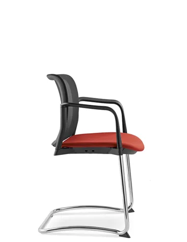 Крісло LD SEATING DREAM+ 512BL-Z, BR для відвідувачів , на полозах