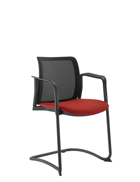 Крісло LD SEATING DREAM+ 512BL-Z, BR для відвідувачів , на полозах