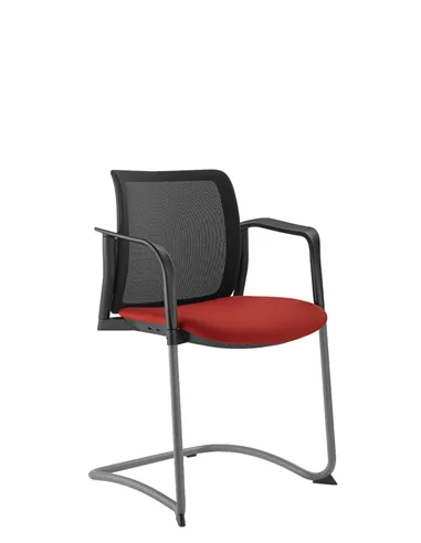 Крісло LD SEATING DREAM+ 512BL-Z, BR для відвідувачів , на полозах