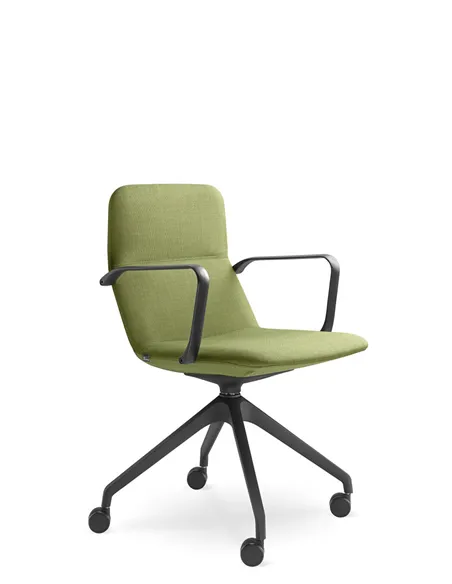 Конференц-кресло LD SEATING FLEXI LIGHT CHL, BR, F95-BL, на колесах