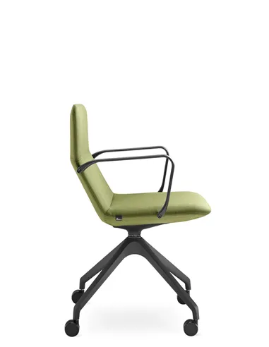 Конференц-кресло LD SEATING FLEXI LIGHT CHL, BR, F95-BL, на колесах