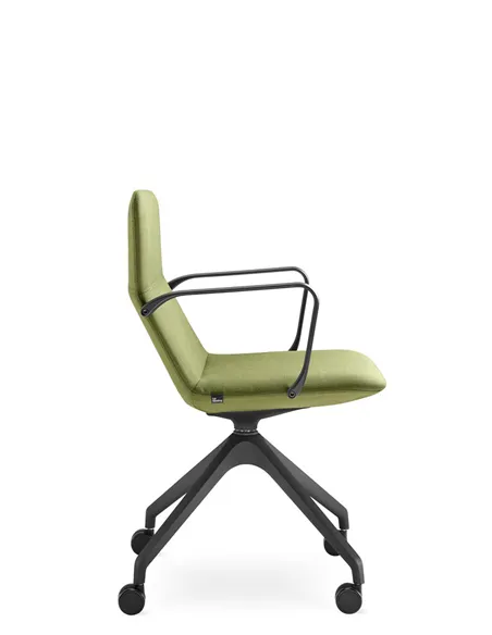 Конференц-кресло LD SEATING FLEXI LIGHT CHL, BR, F95-BL, на колесах
