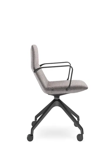 Конференц-кресло LD SEATING FLEXI LIGHT CHL, BR, F95-BL, на колесах