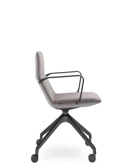 Конференц-кресло LD SEATING FLEXI LIGHT CHL, BR, F95-BL, на колесах