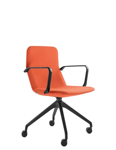 Конференц-кресло LD SEATING FLEXI LIGHT CHL, BR, F95-BL, на колесах