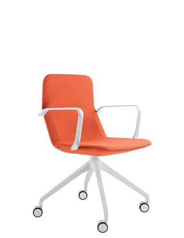 Конференц-кресло LD SEATING FLEXI LIGHT CHL, BR, F95-WH, на колесах