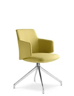 Конференц-крісло LD SEATING MELODY MEETING 360, F70-N6 на полірованій хрестовині