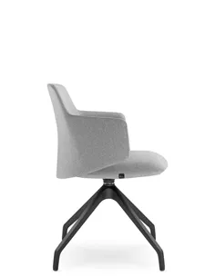 Конференц-крісло LD SEATING MELODY MEETING 360, F90-BL на ніжках 2