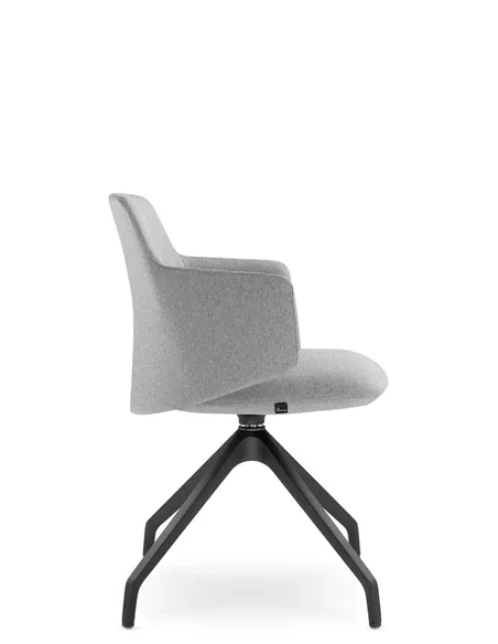 Конференц-кресло LD SEATING MELODY MEETING 360, F90-BL на ножках