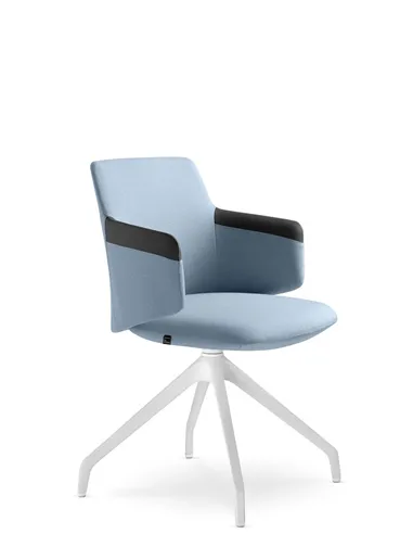 Конференц-кресло LD SEATING MELODY MEETING 360, F90-WH на ножках