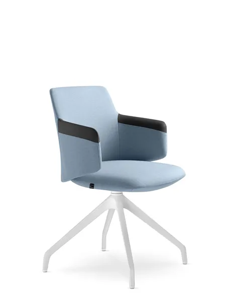 Конференц-кресло LD SEATING MELODY MEETING 360, F90-WH на ножках