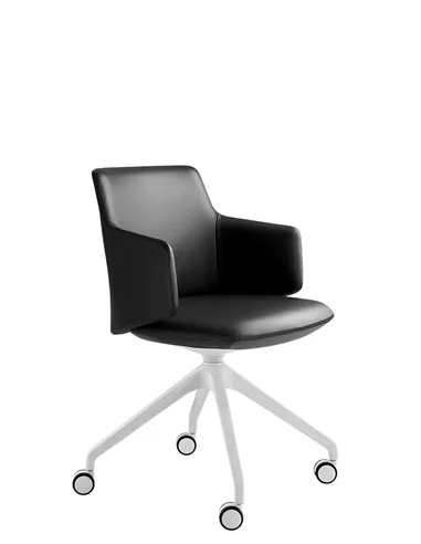 Конференц-кресло LD SEATING MELODY MEETING 360, F95-WH на колесах