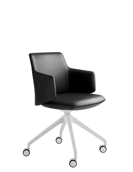 Конференц-кресло LD SEATING MELODY MEETING 360, F95-WH на колесах