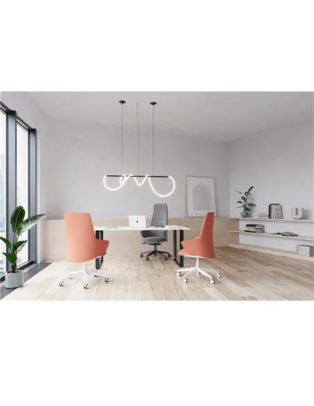 Крісло LD SEATING MELODY DESIGN 796-FR, F40-N6 тканинне, з високою спинкою