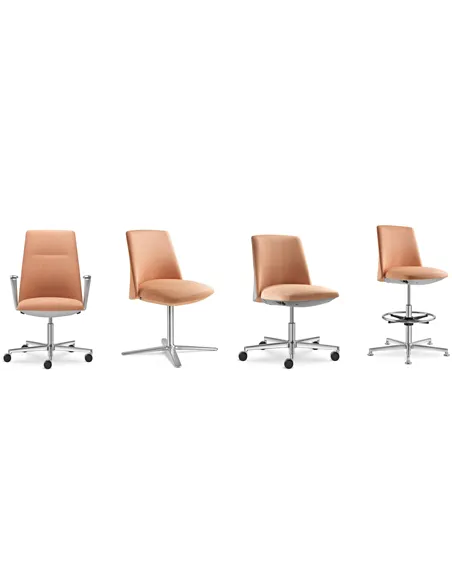 Крісло LD SEATING MELODY DESIGN 775-FR, F40-N1 тканинне, для відвідувачів