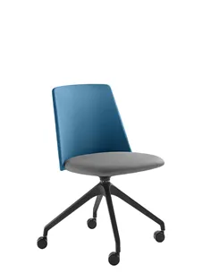 Крісло LD SEATING MELODY CHAIR 361, F95-BL для відвідувачів, на колесах