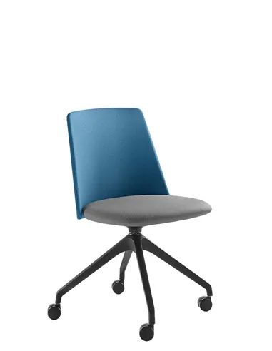 Крісло LD SEATING MELODY CHAIR 361, F95-BL для відвідувачів, на колесах
