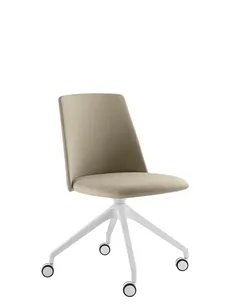 Крісло LD SEATING MELODY CHAIR 361, F95-WH для відвідувачів, на колесах
