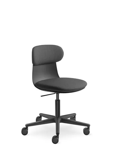 Крісло LD SEATING ZOE 220-BL для відвідувачів, на колесах