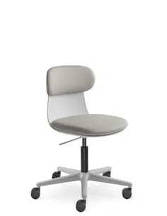Крісло LD SEATING ZOE 220-GR для відвідувачів, на колесах