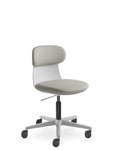 Крісло LD SEATING ZOE 220-GR для відвідувачів, на колесах