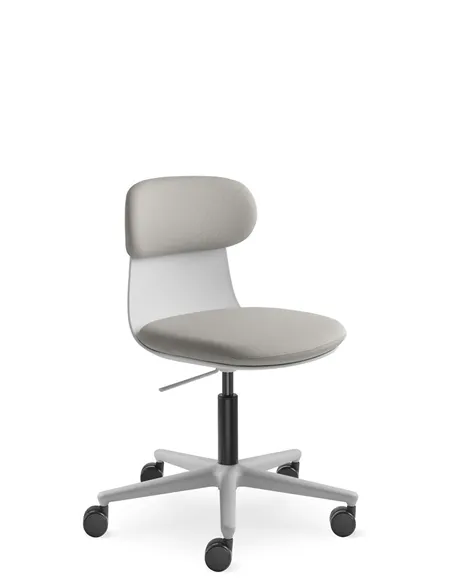 Крісло LD SEATING ZOE 220-GR для відвідувачів, на колесах