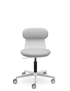 Крісло LD SEATING ZOE 220-WH для відвідувачів, на колесах 2