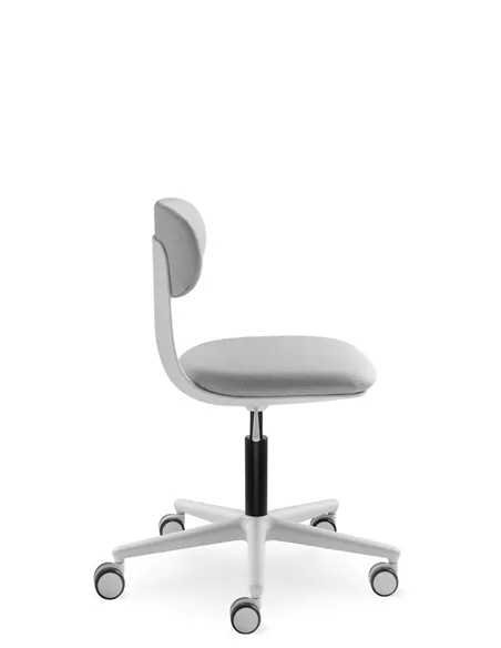 Крісло LD SEATING ZOE 220-WH для відвідувачів, на колесах