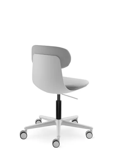 Крісло LD SEATING ZOE 220-WH для відвідувачів, на колесах