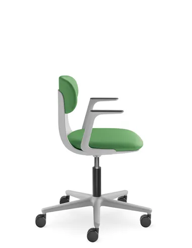 Крісло LD SEATING ZOE 220-GR, BR для відвідувачів, на колесах