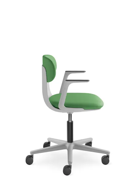 Крісло LD SEATING ZOE 220-GR, BR для відвідувачів, на колесах