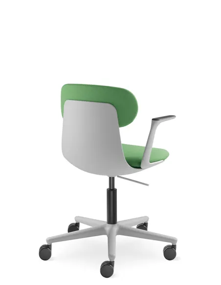 Крісло LD SEATING ZOE 220-GR, BR для відвідувачів, на колесах