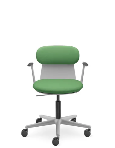 Крісло LD SEATING ZOE 220-GR, BR для відвідувачів, на колесах