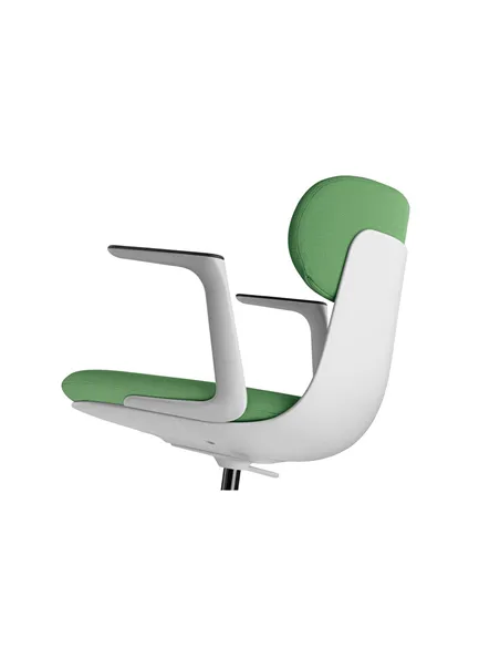 Крісло LD SEATING ZOE 220-GR, BR для відвідувачів, на колесах