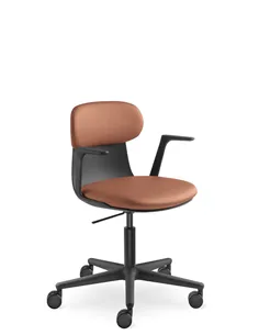 Крісло LD SEATING ZOE 220-BL, BR для відвідувачів, на колесах
