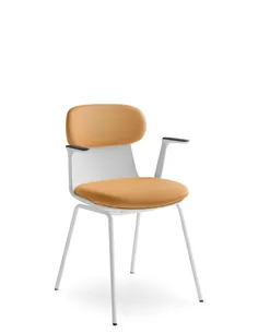 Кресло LD SEATING ZOE 221-WH-N0, BR для посетителей, на ножках