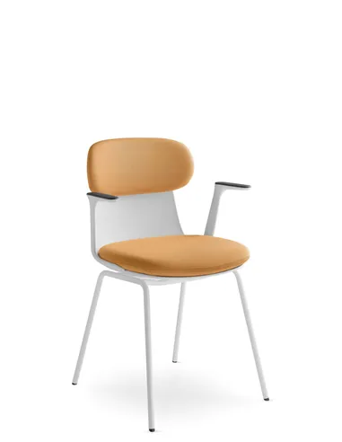 Крісло LD SEATING ZOE 221-WH-N0, BR для відвідувачів, на ніжках