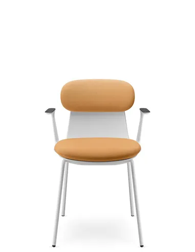 Крісло LD SEATING ZOE 221-WH-N0, BR для відвідувачів, на ніжках
