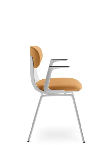 Крісло LD SEATING ZOE 221-WH-N0, BR для відвідувачів, на ніжках