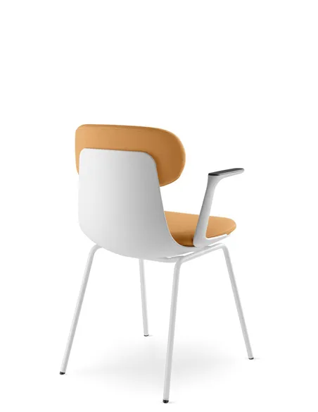 Крісло LD SEATING ZOE 221-WH-N0, BR для відвідувачів, на ніжках
