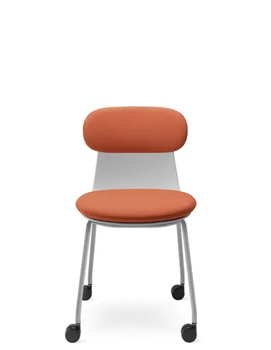 Крісло LD SEATING ZOE 222-GR-N2 для відвідувачів, на колесах