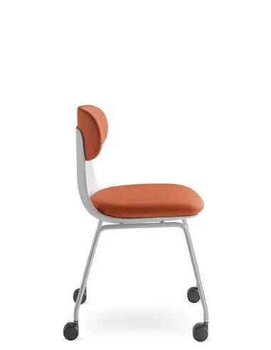 Крісло LD SEATING ZOE 222-GR-N2 для відвідувачів, на колесах