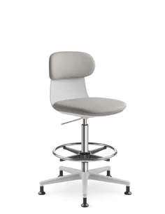 Крісло LD SEATING ZOE 223-GR, поворотне, з високим газліфтом