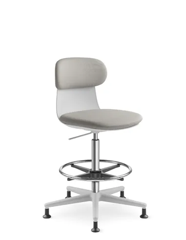 Крісло LD SEATING ZOE 223-GR, поворотне, з високим газліфтом