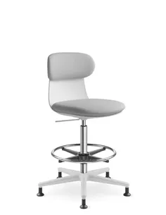 Крісло LD SEATING ZOE 223-WH, поворотне, з високим газліфтом