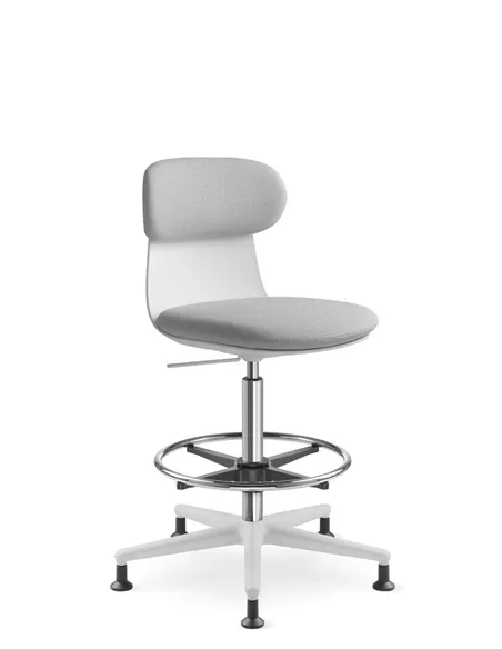 Крісло LD SEATING ZOE 223-WH, поворотне, з високим газліфтом